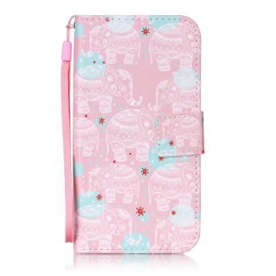 

Pink Elephant Design PU Leather Flip Cover Wallet Card Holder Case for Google Pixel XL