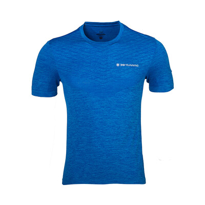 

361 degrees men round neck short T-shirt 651622109-3 sea water variegated 3XL