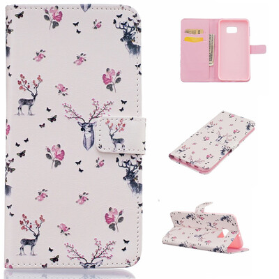 

Deer Design PU Leather Flip Cover Wallet Card Holder Case for SAMSUNG Galaxy S6 edge Plus