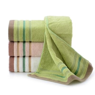 

Bamboo towel towel towel bamboo fiber wash towel bamboo charcoal face towel thick color section green 155g article 34 76cm