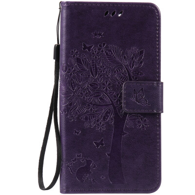 

Purple Tree Design PU кожа флип крышку кошелек карты держатель чехол для WIKO PULP