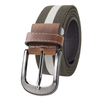 

LovingLilies Belt Golf Elasticity With Pants Холст Нейтральный пояс Зеленые белые бары
