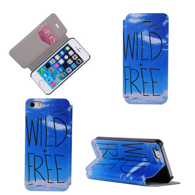 

Wild Free Design Кожа PU откидной крышки Кошелек для карты Держатель чехол для iPhone 5