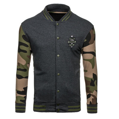 

New Men's Fashion Slim Long Sleeve Stitching Color Coat