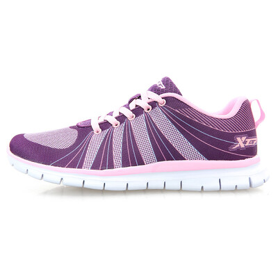 

XTEP woman fashion trend leisure retro sports shoes 985118119050 purple pink 37