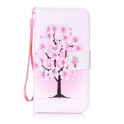 

Peach Blossom Design PU Leather Flip Cover Wallet Card Holder Case for Lenovo K5K900