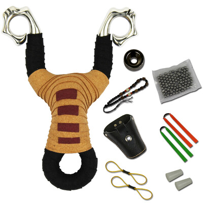 

Pioneer with cold bending stainless steel metal high hardness reverse traditional positioning slings with buckets non-solid wood outdoor slings hippocampus traditional slingshot