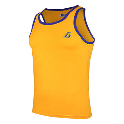 

NBA Vest Men&39s Fashion Tide Men&39s Basketball Vest Lakers Slim Soft Elastic Cotton Sleeveless Shirt Gold Yellow  Code