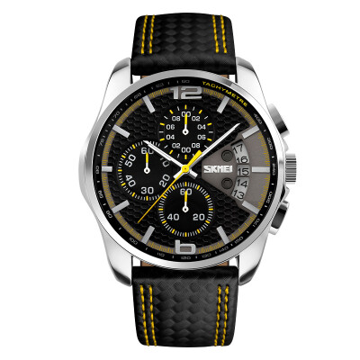 

skmei watch business-style yellow 9106