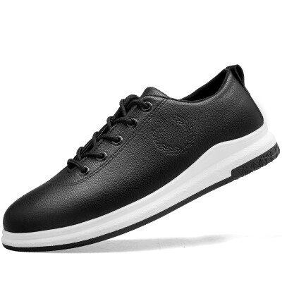 

Precentor casual shoes men's fashion tie small white shoes men's sports running shoes 610 black 44 yards