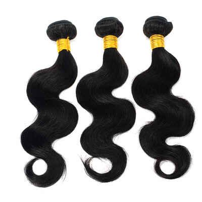 

QDKZJ Brazilian Hair Weaving Virgin Hair Body Wave 3pcs Lot Unprocessed Virgin Human Hair Bundles Natural Black Products Virgin