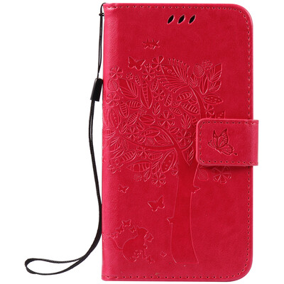 

Rose Tree Design Кожа PU откидной крышки Кошелек Карты Держатель чехол для HUAWEI Enjoy 5s