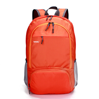 

NNC 0703012 men and women common daily shoulder bag light travel backpack skin bag folding compression portable red