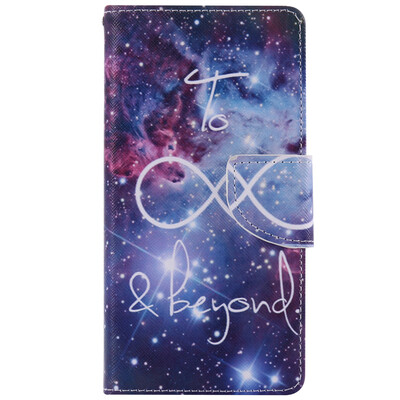 

Starry Sky Design PU Leather Flip Cover Wallet Card Holder Case for SONY M2