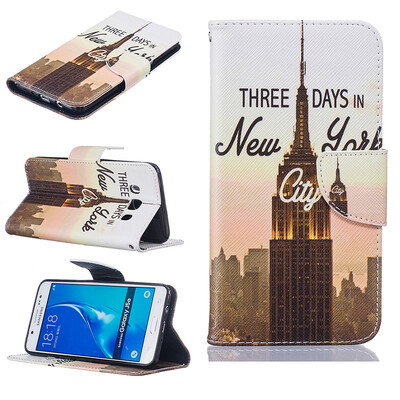 

Tower Design PU Leather Flip Cover Wallet Card Holder Case for SAMSUNG Galaxy J5 2016J510