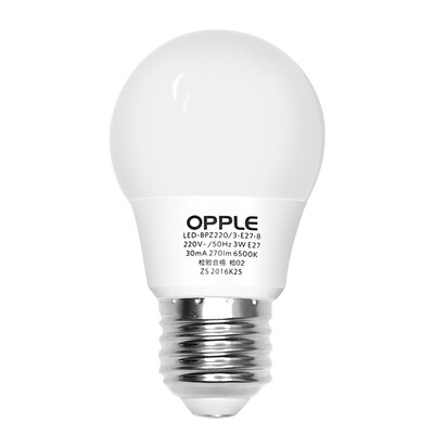 

Светодиодная лампа OPPLE 5W E27 Большая лампочка с источником света для лампы Энергосберегающая лампа 6000K Белый свет