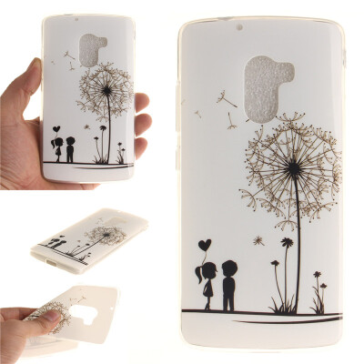 

Lovers and dandelion Pattern Soft Thin TPU Rubber Silicone Gel Case Cover for Lenovo A7010