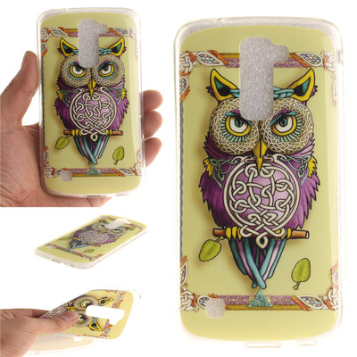 

Owl Pattern Soft Thin TPU Rubber Silicone Gel Case Cover for LG K10