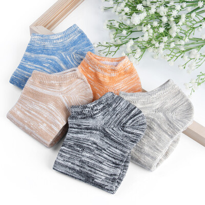 

Jingdong supermarket] Yu Zhaolin socks men invisible socks men socks socks summer candy color movement short section men socks anti-hidden stealth socks 5 double gift box uniform