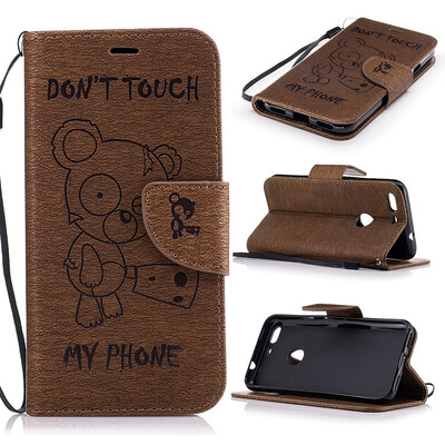 

кофе Медведь Стиль Тиснение Классический откидная крышка с подставкой Функция и слот кредитной карты для Google Pixel XL