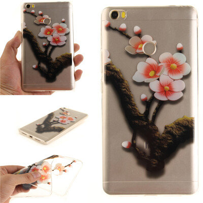 

Four plum blossoms Pattern Soft Thin TPU Rubber Silicone Gel Case Cover for XiaoMi Mi Max