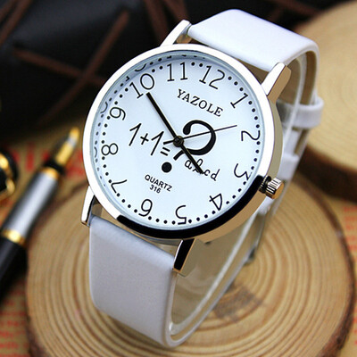 

Cute digital creative couple Variety fashion male and female students white - collar watches YZL0521TH - 2