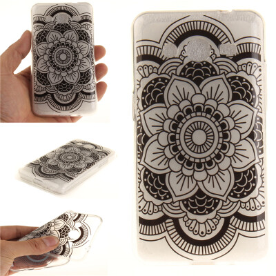 

Black sun flower Pattern Soft Thin TPU Rubber Silicone Gel Case Cover for SAMSUNG GALAXY Core 2/G355H