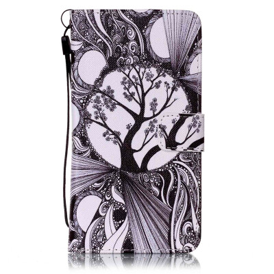 

Tree Design PU Leather Flip Cover Wallet Card Holder Case for SAMSUNG J710