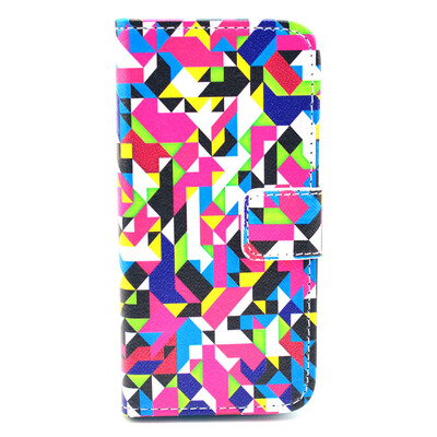 

Lingge Design PU Leather Flip Cover Wallet Card Holder Case for IPHONE 5