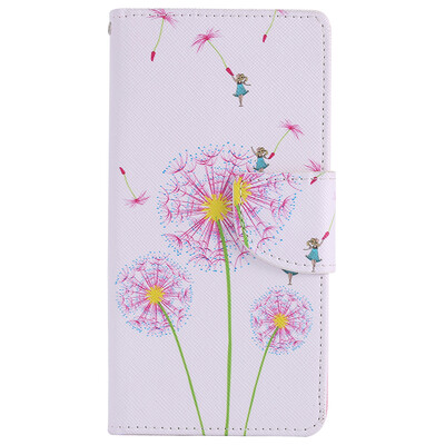 

Pink Dandelion Design Кожа PU откидной крышки Кошелек для карты Держатель для SAMSUNG J5Prime