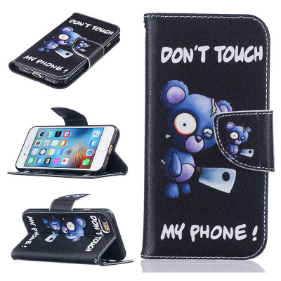 

Blue bear Design PU Leather Flip Cover Wallet Card Holder Case for IPHONE 7 PLUS