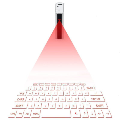 

Virtual Keyboard Wireless Laser Projection Keyboard with 5200 mAh Power Bank Multi-touch Mouse Function for Smart phone iPad PC