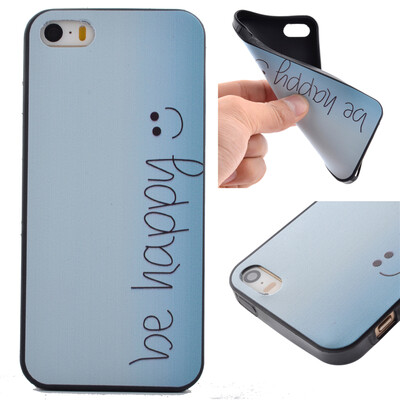 

Happy Pattern Soft Thin TPU Rubber Silicone Gel Case Cover for IPHONE 55S5SE