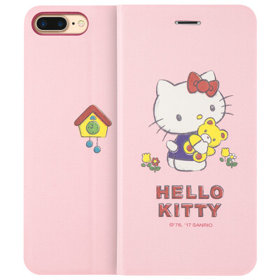 

Excellent plus genuine Hello Kitty series millet 5 phone shell cute cartoon bracket protective cover flip leather case early morning Katie