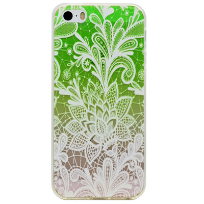 

Green gradient Pattern Soft Thin TPU Rubber Silicone Gel Case Cover for IPHONE 55S5SE