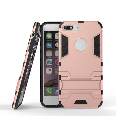 

Rose gold Slim Robot Armor Kickstand Shockproof Hard Rugged Rubber Back Case For IPHONE 7 PLUS