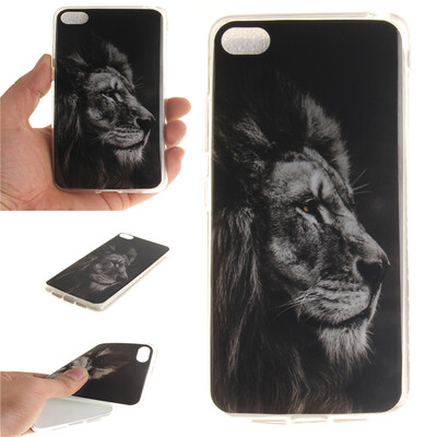 

Black lion Pattern Soft Thin TPU Rubber Silicone Gel Case Cover for Lenovo S90-t