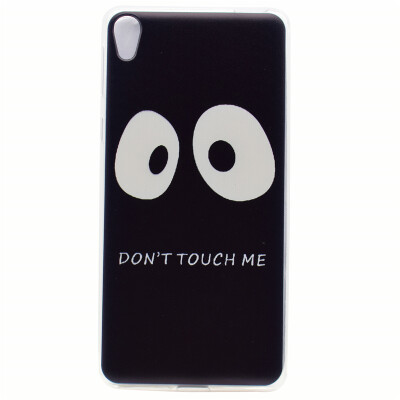 

Do not touch me Pattern Soft Thin TPU Rubber Silicone Gel Case Cover for Sony Xperia X