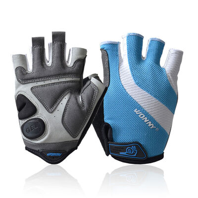 

Snail WONNY ZX-002 bike riding gloves half men&women sports gloves sky blue
