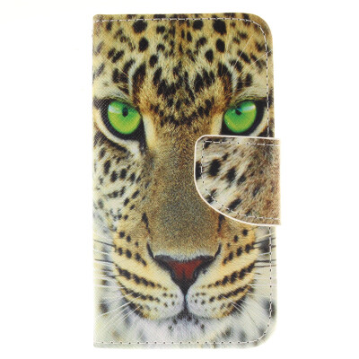 

Yellow tiger Design PU Leather Flip Cover Wallet Card Holder Case for Nokia Lumia N630