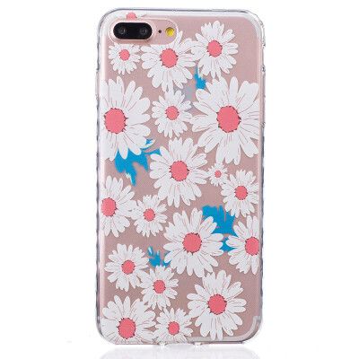 

Big chrysanthemum Pattern Soft Thin TPU Rubber Silicone Gel Case Cover for IPHONE 7 Plus