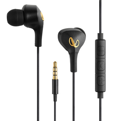 

Yan Yan Li Shi Infinity R100 stereo ear headphones mobile phone headset game headset three key line with wheat black