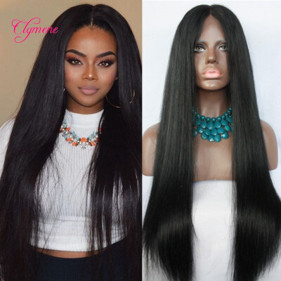 

Unprocessed Straight Brazilian Wigs 180% density Human hair Glueless Full Lace wigs with baby hair and Lace Front Virgin hair Wigs