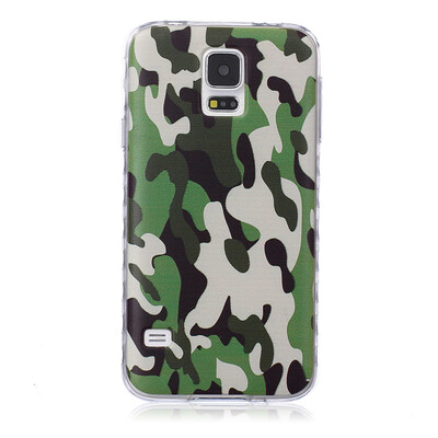 

Camouflage Pattern Soft Thin TPU Rubber Silicone Gel Case Cover for SAMSUNG GALAXY S5