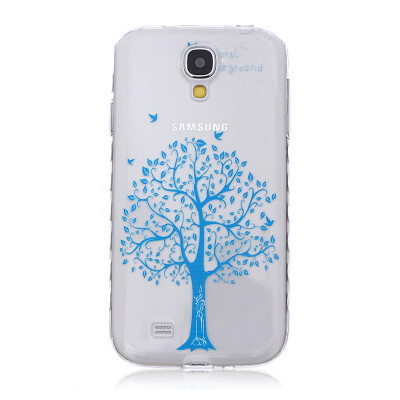 

Blue tree Pattern Soft Thin TPU Rubber Silicone Gel Case Cover for SAMSUNG Galaxy S4 I9500