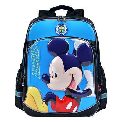 

Disney children's school bag primary school student bag male junior grade 1-3 grade sponge reduction cartoon shoulder bag cute mickey pattern DB96164A navy