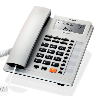 

Backgammon bbk HCD159 telephone base machine free battery hands-free call dual interface a key to refuse to avoid interference R key inside the transfer 10 group of single-key dial-up telephone seat machine office corded fixed telephone white