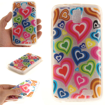 

Colorful love Pattern Soft Thin TPU Rubber Silicone Gel Case Cover for Lenovo A328