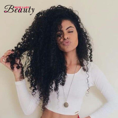 

Muse Lady Beauty Peruvian Kinky Raw Human Hair Extension 3 Bundles Deal Grade 10A Hair Product Afro Weaves