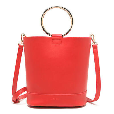 

MICOCAH Brand Fashion Women Bucket Bag 2 шт. Металлическое кольцо Кожа PU Роскошные сумки Женские сумки Дизайнерские женские кожаные сумочки G